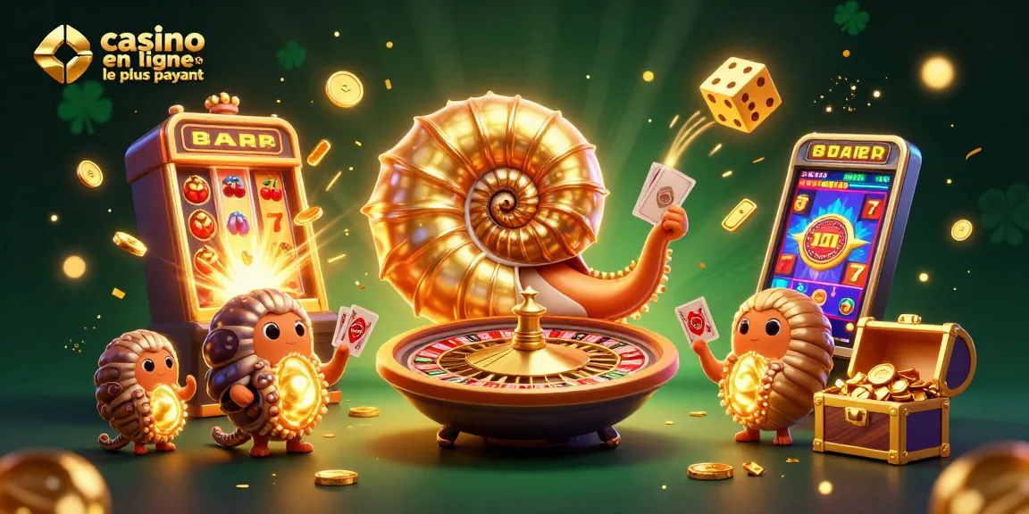 Découvrez la magie du casino en ligne le plus payant avec un nautilus géant alors qu'il distribue des gains et des symboles chanceux.