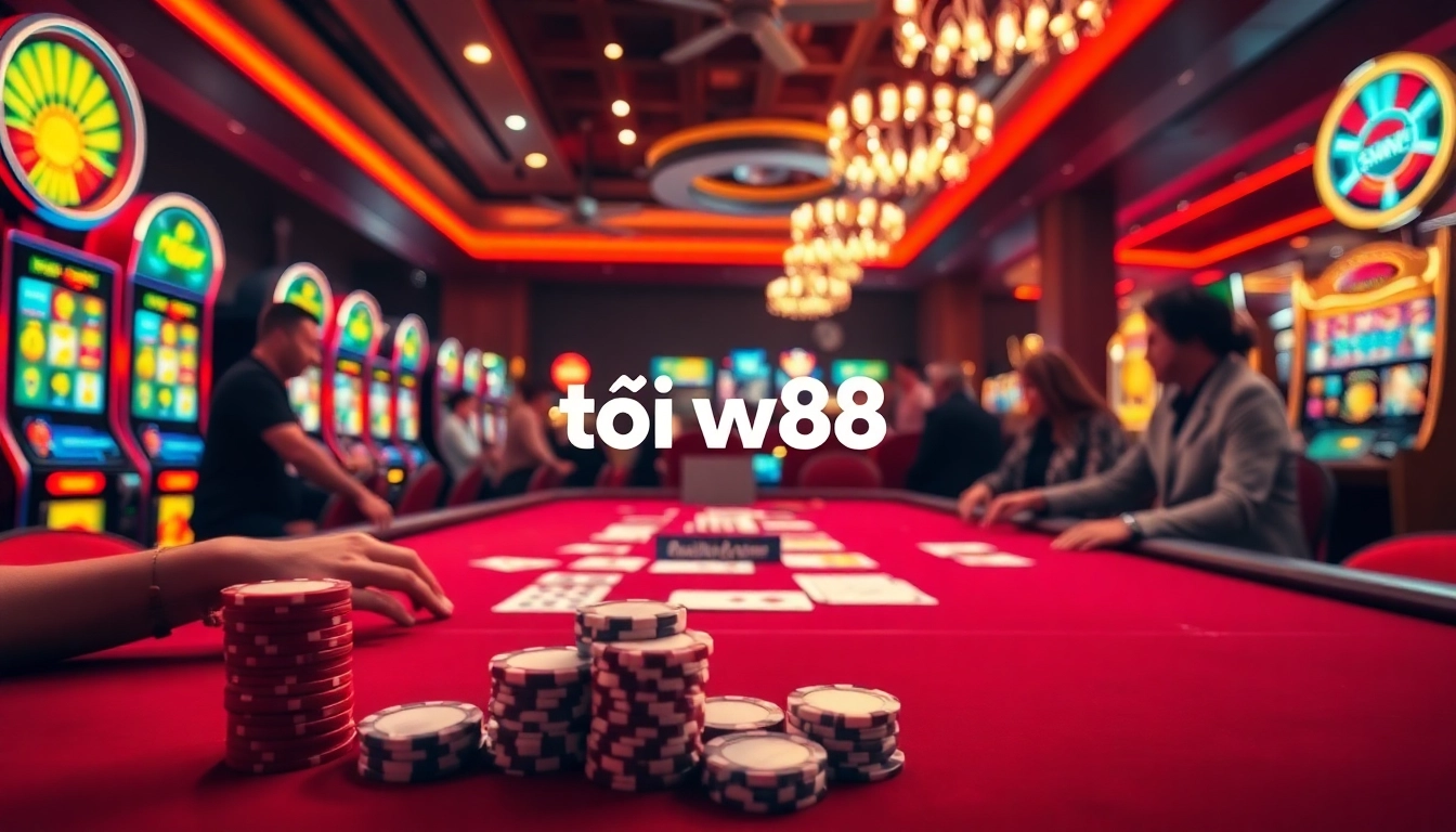 Experience thrilling gameplay at W88, with dynamic casino tables and exciting slot machines.