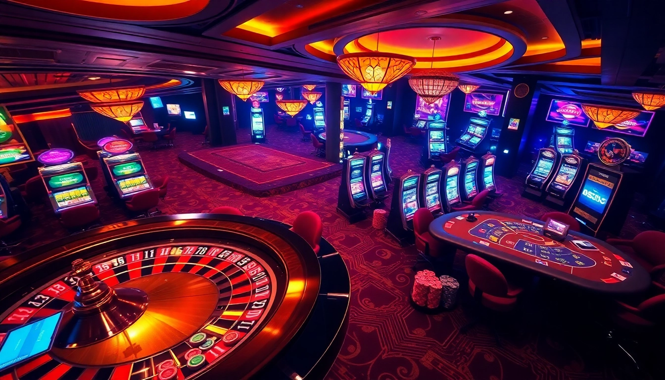 Experience high-stakes gaming at S8 casino with vibrant tables and thrilling slot machines.