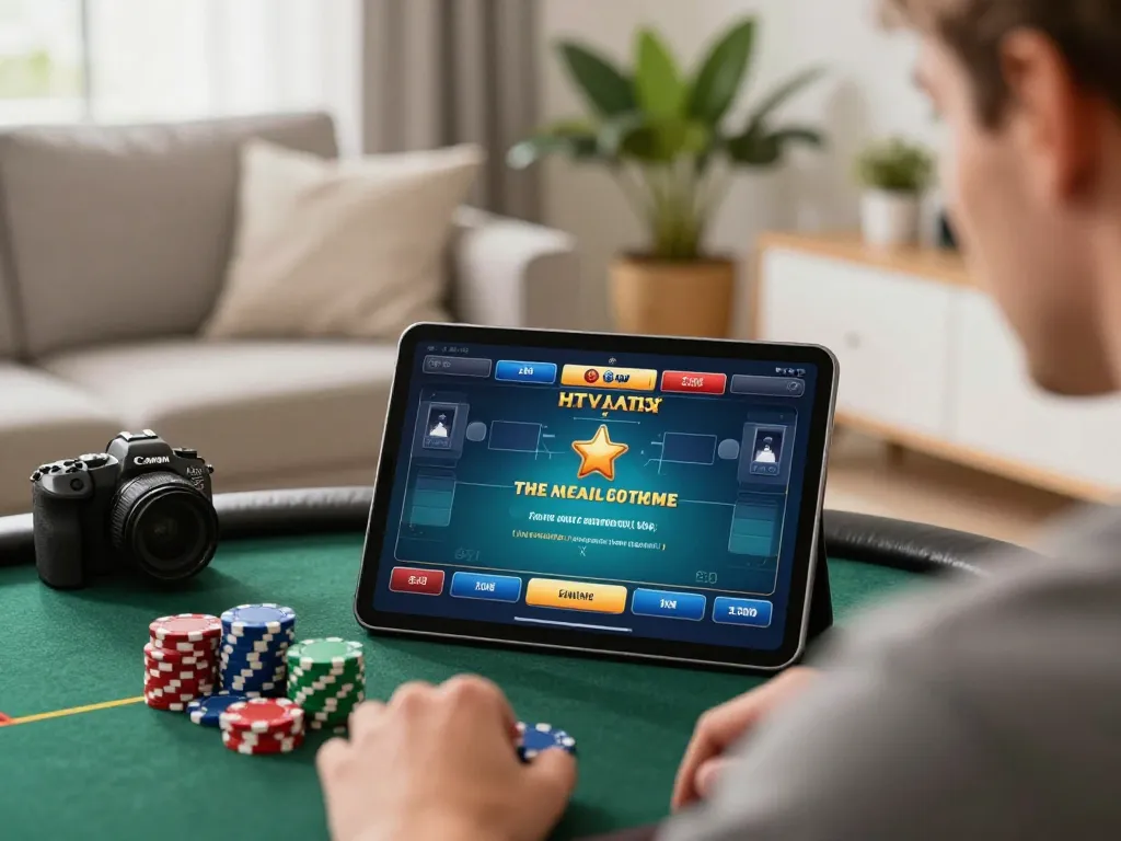 Online poker gameplay at home showcasing strategic moments at du88 club.