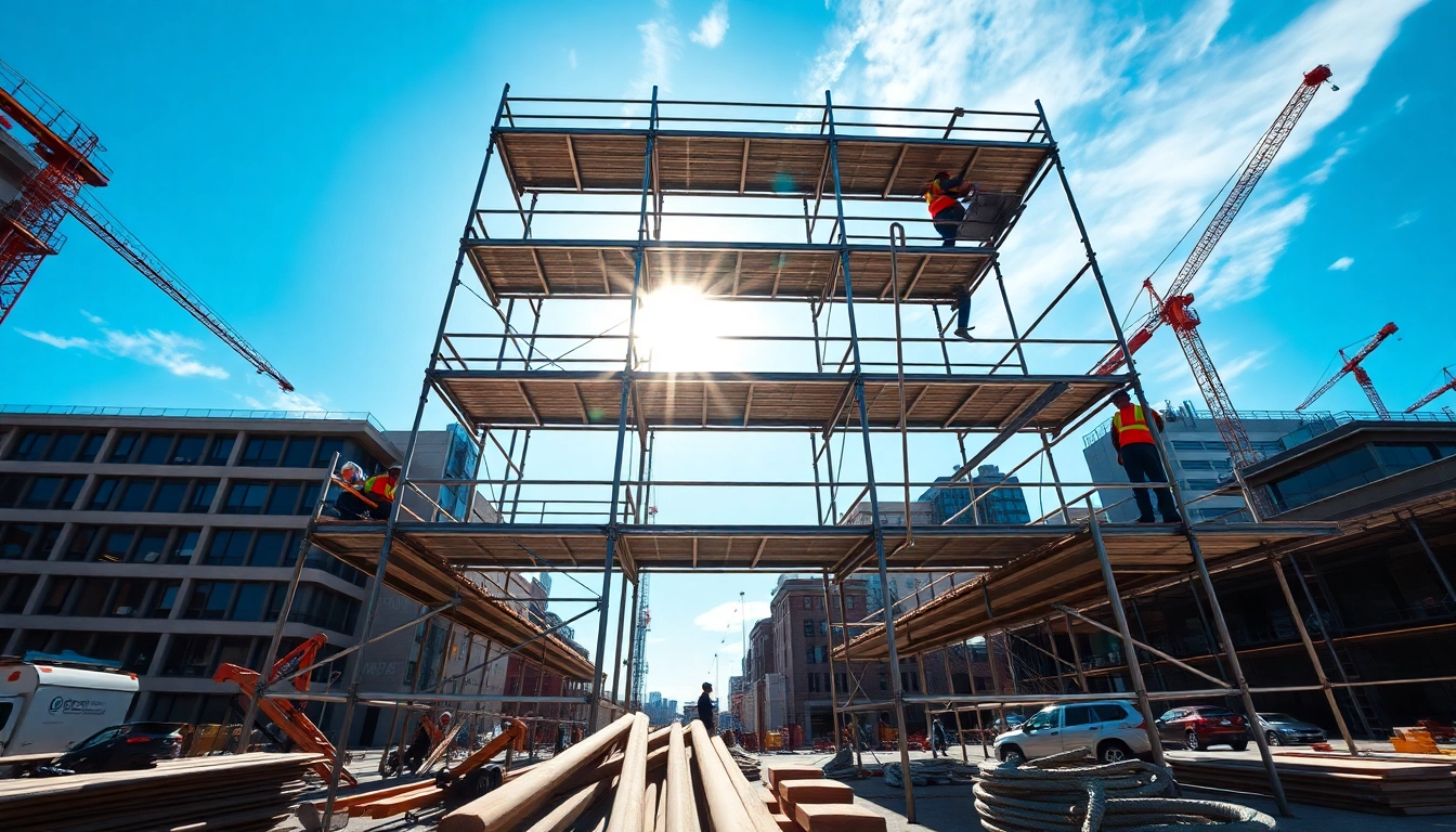 Enhance your construction projects with Scaffold hire in Whangarei, showcasing a professional setup for safe access.