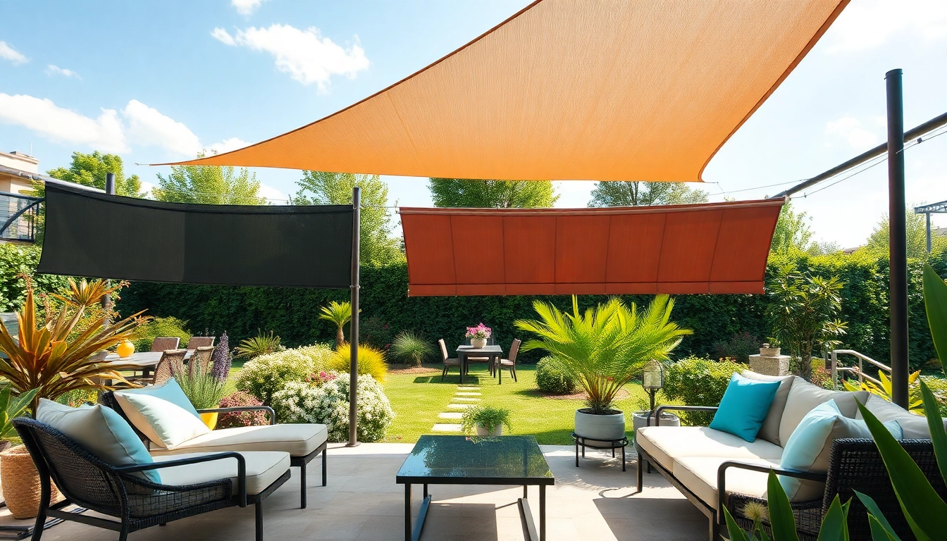 Enhance your outdoor comfort with diverse Outdoor Shades in a beautiful patio setup.