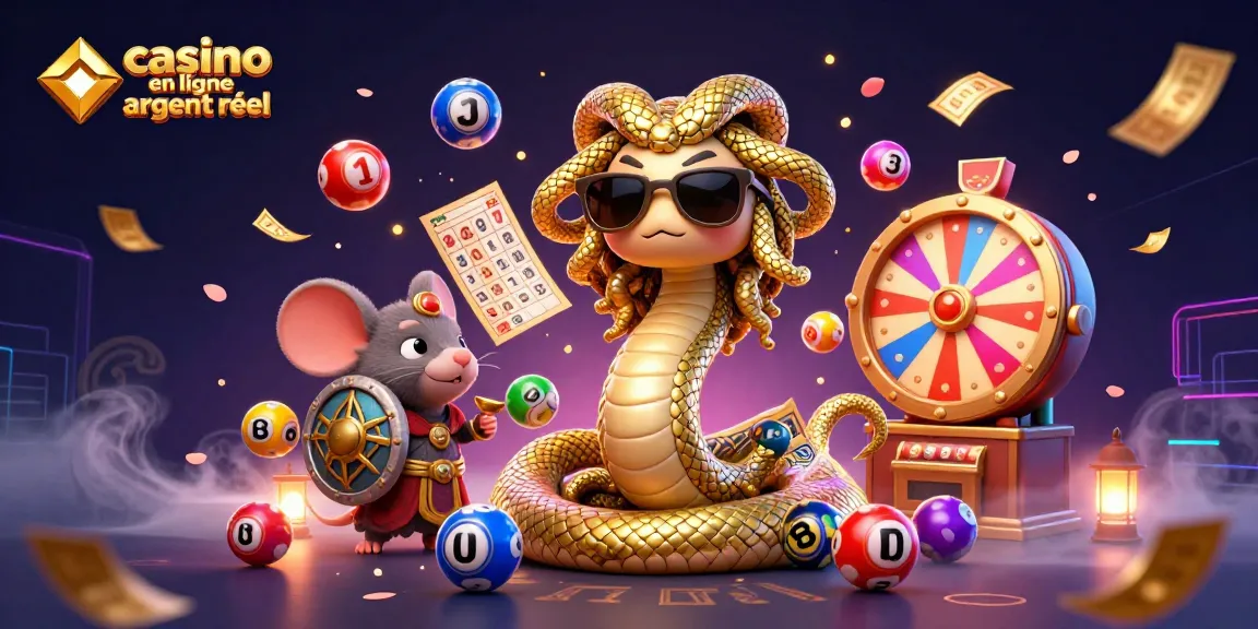 Jouez à des jeux captivants de casino en ligne argent réel avec Medusa et un guerrier souris dans une scène dynamique.