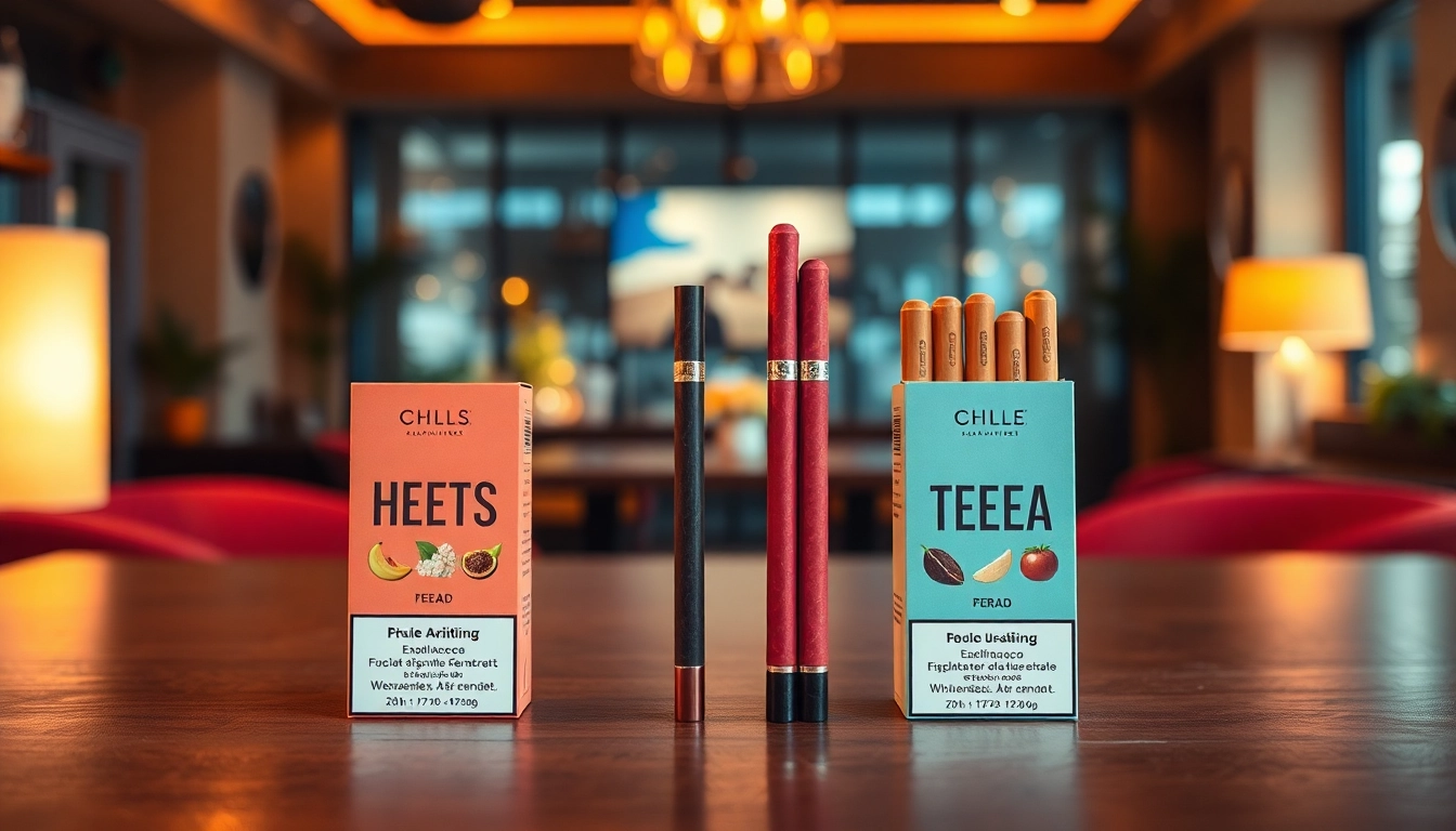 Engaging HEETS and TEREA comparison showcasing distinct packaging details and design features.