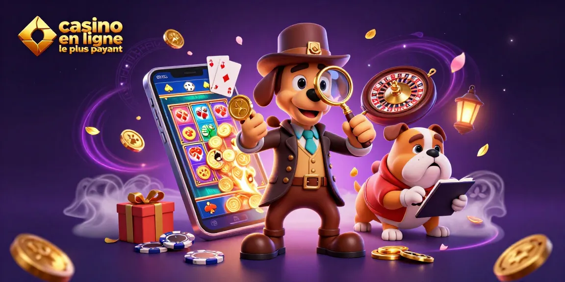 Casino en ligne le plus payant : un enquêteur canin explorant des mystères de jeu.