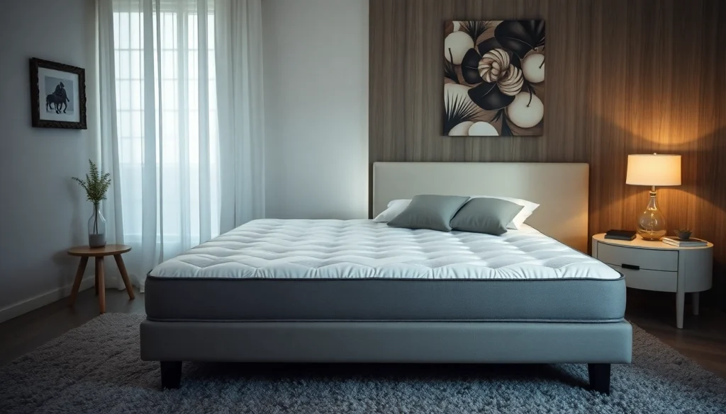 Materasso matrimoniale di alta qualità per un sonno rigenerante in una camera elegante e confortevole.