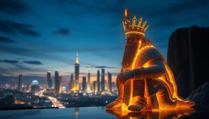 Artistic interpretation of the Gilgamesh Project represents the blend of mythology and technology at www.trilgameshproject.com.