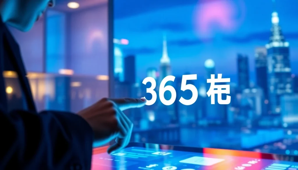 365티비와 관련된 디지털 미디어 인터페이스를 조작하는 사용자