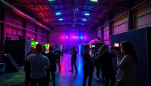Ervaar de spanning van lasergamen op https://eventmaker-lasergame.nl met kleurrijke verlichting en enthousiaste deelnemers.