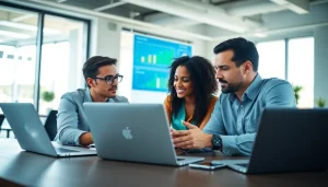 Analyze website data with professionals at https://solarxmedia.com in a modern office setting.