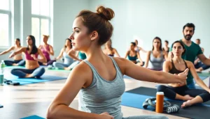 Explore activities on https://healthyvix.com with individuals participating in a vibrant fitness class.