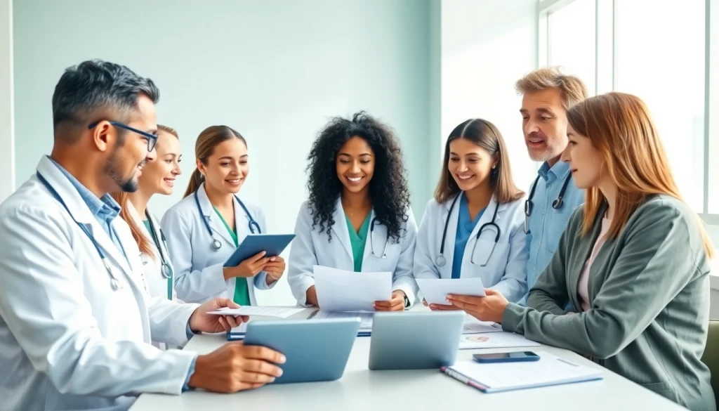 Engaged healthcare professionals collaborating on community health strategies.