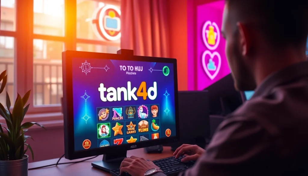 Menggairahkan saat bermain tank4d toto slot dengan antarmuka yang menarik dan warna cerah.