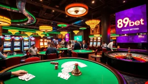 Experience thrilling casino action with 89bet's exciting games including poker and roulette.