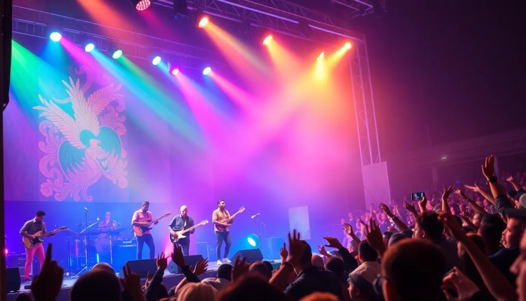 wadupnaija showcases an electrifying music festival atmosphere with performers and cheering crowds.