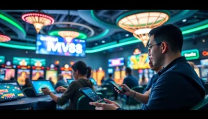 MV88 online gaming platform showcasing vibrant casino interaction and user engagement.