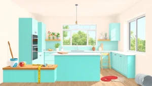 Abethu Builders enhancing a kitchen space through skilled renovations and modern design.