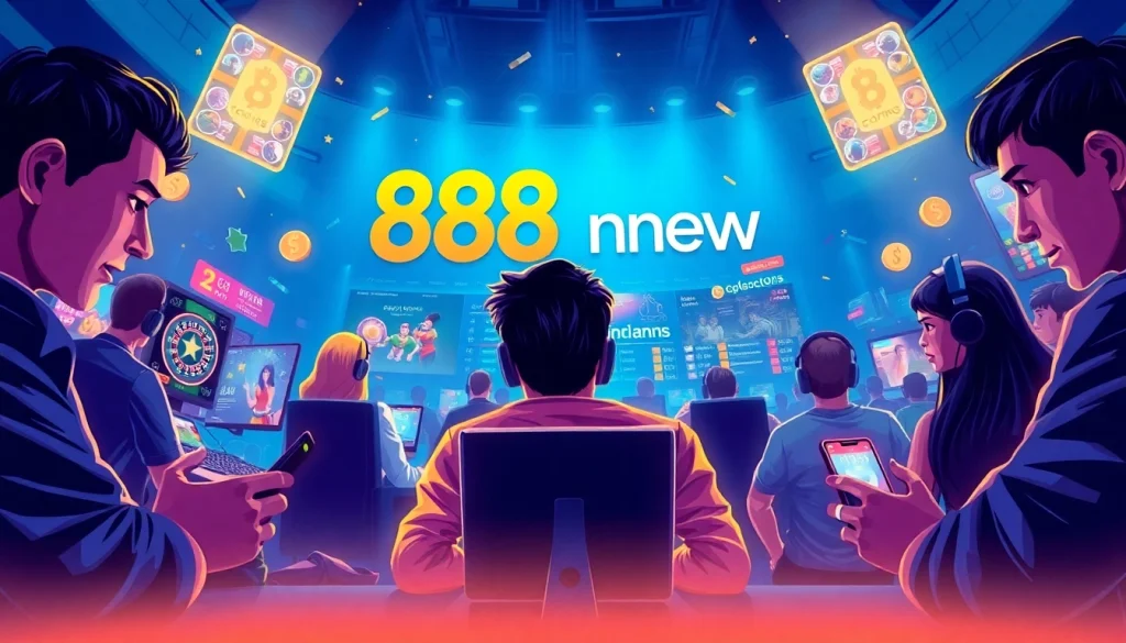 Engaging players using the 888new platform for online gaming and betting