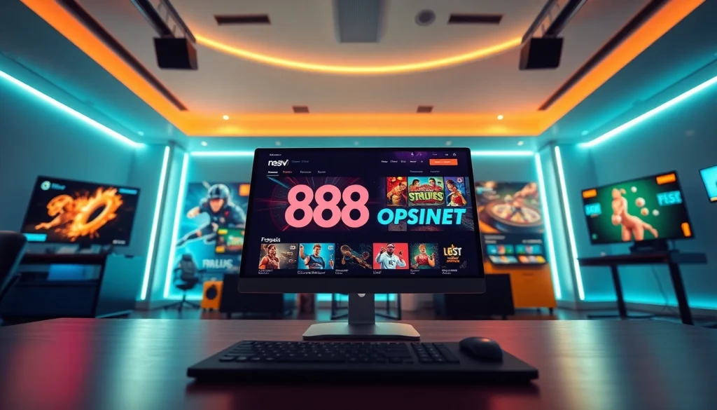 Engaging online gaming interface of 888new showcasing various games and promotions.
