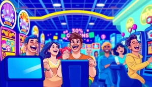 Permainan lipat4d slot online yang menarik dengan pemain bersemangat dan suasana ceria.