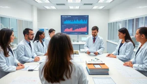 Investigating the ADAPTABLE Aspirin Study with a professional healthcare research team in a modern lab.