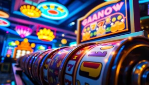 Menggambarkan aksi dalam permainan slot gacor yang menarik dan penuh warna.