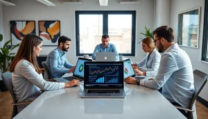 Melihat kolaborasi tim analisis data di https://152.42.170.247 dengan grafik yang berwarna-warni.