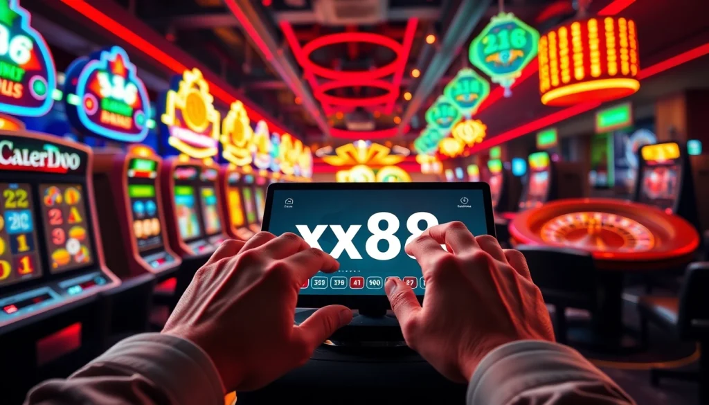 Experience the excitement of nhà cái xx88 as players engage with lively online casino games.