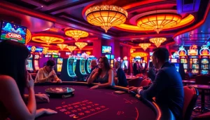 Tampilkan kasinojitu aktif dengan pemain bersemangat dan permainan yang beragam.