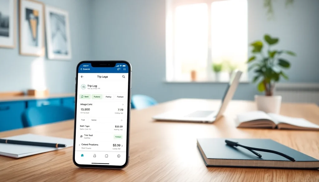 Screenshot van www.tripbook.io, de oplossing voor het bijhouden van ritten en belastingvoordelen.