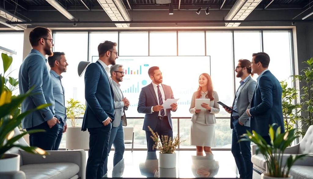 Beratungsgespräch auf https://zukunftkapital.de mit engagierten Finanzberatern in modernem Büro.