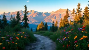 Capture the natural beauty of travel with https://travelvixta.com featuring a vibrant mountain landscape.