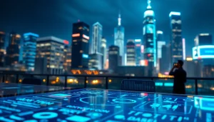 View of Rocktoken.com interface in a digital workspace, showcasing blockchain technology.