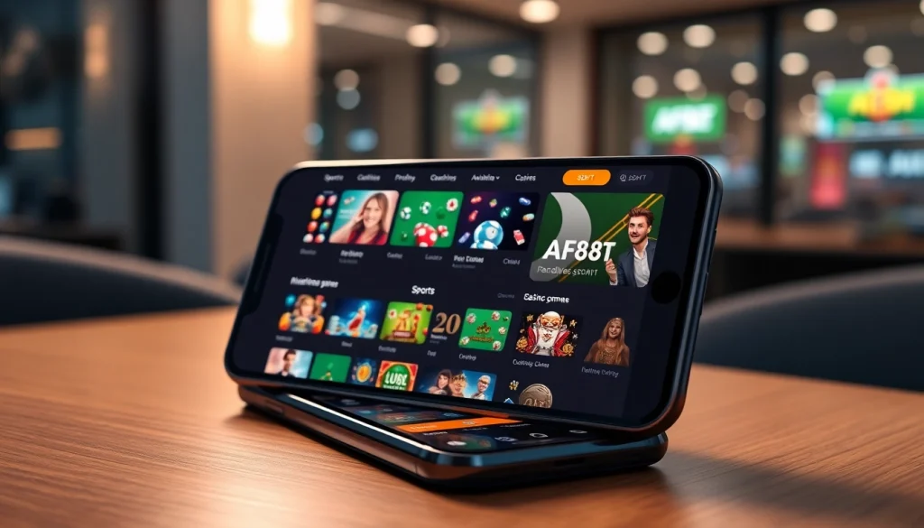 Engaging online betting interface showcasing AF88 com app with USDT payment options