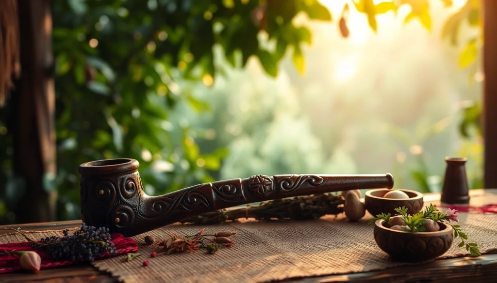 Gunakan carijepe yang indah dalam upacara shamanik yang damai di lingkungan alami.