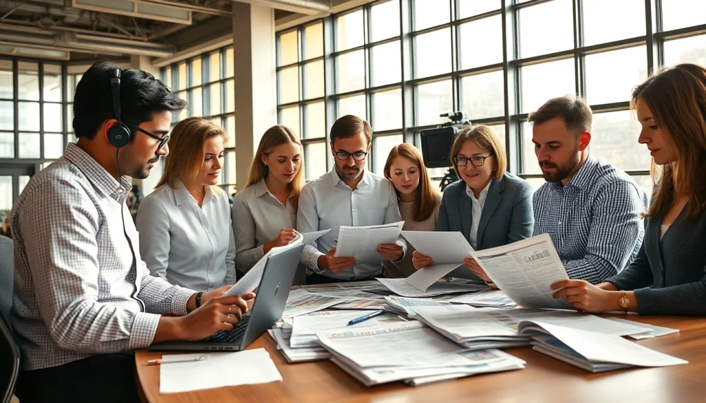 Capture the dynamic newsroom of https://www.slavicsac.com as journalists craft the latest Russian and Ukrainian news.