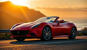 Discover Ferrari California for sale Cape Town amidst stunning coastal scenery.