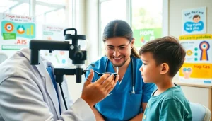 Promoting Our Children's Vision with healthcare professionals providing eye care to children.