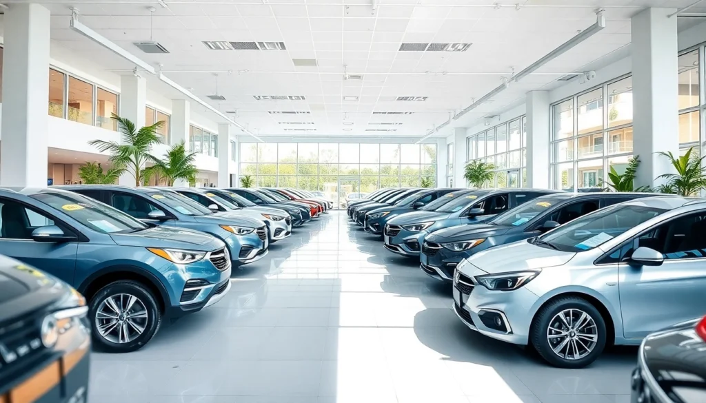 Explore certified used cars displayed in a modern showroom with detailed features highlighted.