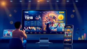 Experience the dynamic online gaming interface of TV88, showcasing diverse gaming options and a secure environment.