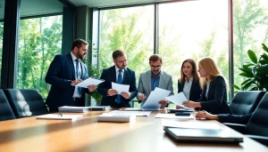 Quickplus Business Consultants collaborating in a modern office to deliver expert solutions.