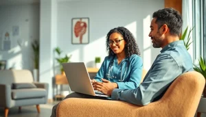 Engaging telemedicine session via https://www.medexdtc.com with healthcare professional and patient connection.