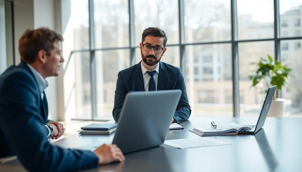 신용카드 현금화에 대해 상담하는 전문가와 고객의 모습