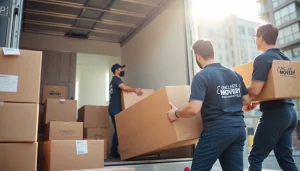 Movers from the best moving company in Vancouver loading items into a truck efficiently.