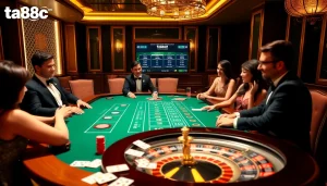 Experience the thrill of casino gaming at ta88c.com with engaging baccarat action and vibrant game elements.