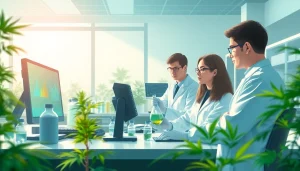 WIN55 research in a modern lab showcasing cannabinoid therapeutic potential and innovation.