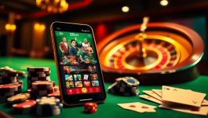 Experience real money gaming with the 20bet App featuring vibrant casino elements.