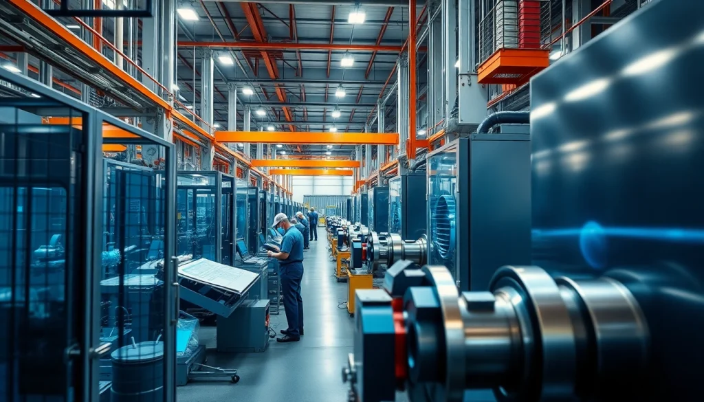 Precision die casting Malaysia facility with advanced machinery and skilled workers in a professional setting.