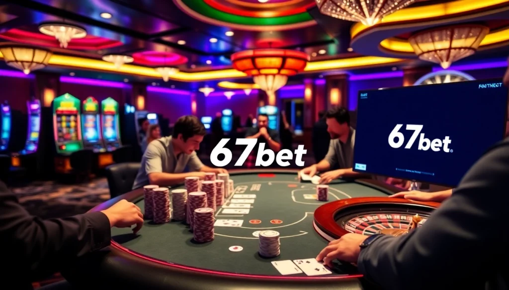 Experience the thrill of poker at 67bet with players engaging and high-stakes action.