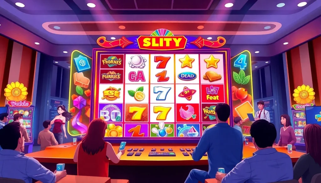เล่นสล็อตออนไลน์ ที่เต็มไปด้วยกราฟฟิกสีสันสดใสและบรรยากาศที่ตื่นเต้น
